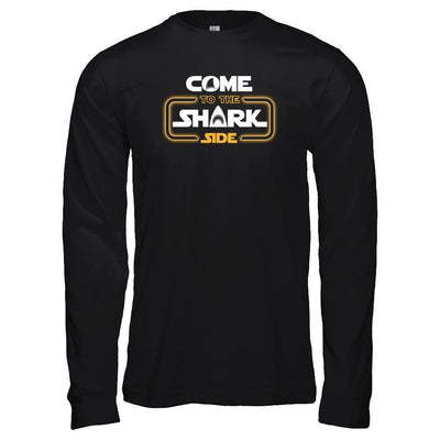 Come To The Shark Side-T-Shirt & Tank Top-Long Sleeve T-Shirt-Black