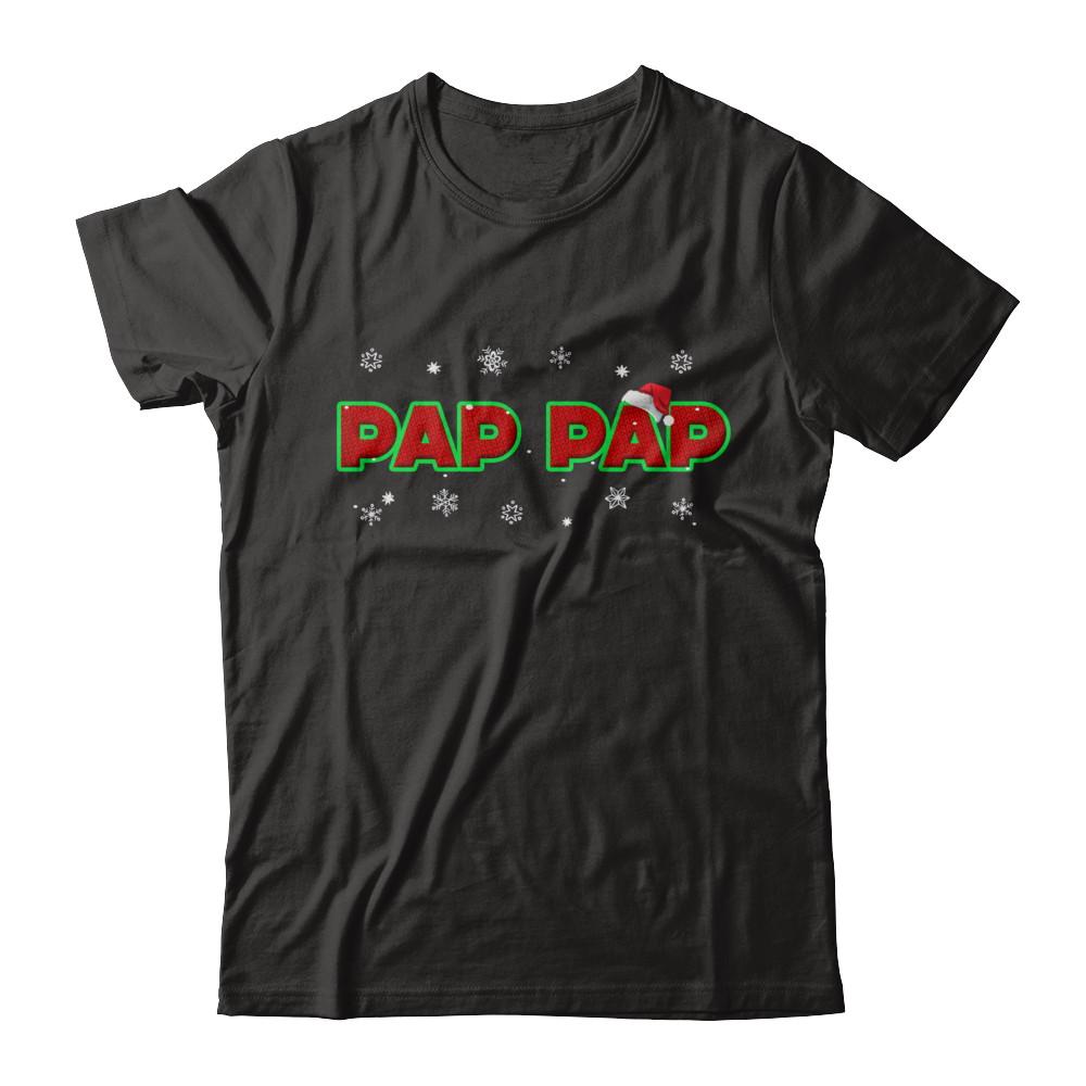 Pap Pap Christmas Santa Ugly Sweater Gift-T-Shirt & Sweatshirt-Classic T-Shirt-Black