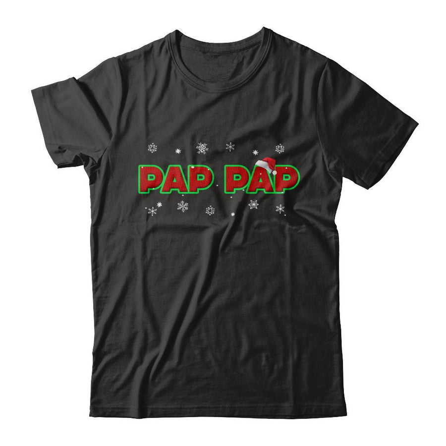 Pap Pap Christmas Santa Ugly Sweater Gift-T-Shirt & Sweatshirt-Classic T-Shirt-Black