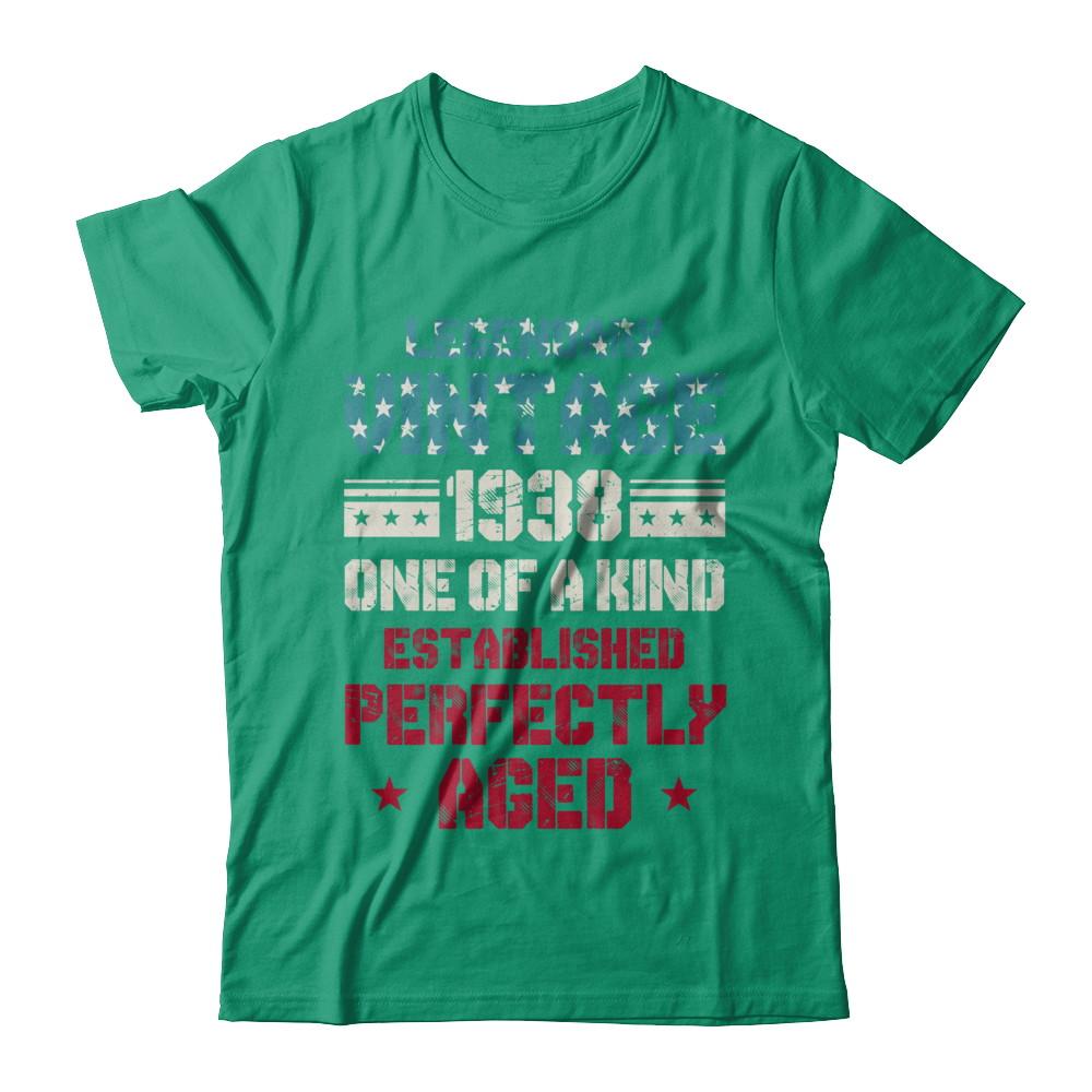 Legendary Vintage 1938 83th Years Old Birthday Gift-T-Shirt & Hoodie-Classic T-Shirt-Kelly Green