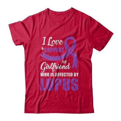 Lupus Awareness Support Purple Girlfriend Boyfriend-T-Shirt & Hoodie-Classic T-Shirt-Red