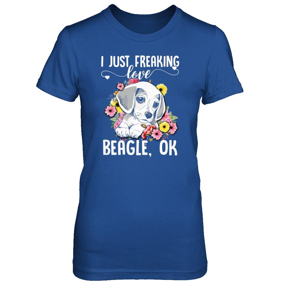 Dog I Just Freaking Love Beagle-T-Shirt & Tank Top-