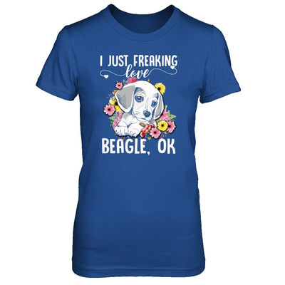 Dog I Just Freaking Love Beagle-T-Shirt & Tank Top-
