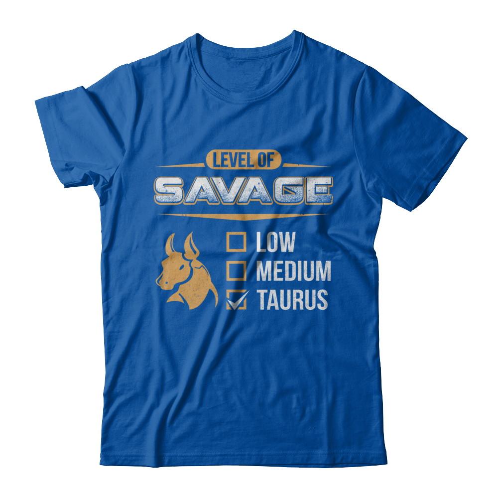 Level Of Savage Taurus-T-Shirt & Hoodie-Premium T-Shirt-Royal