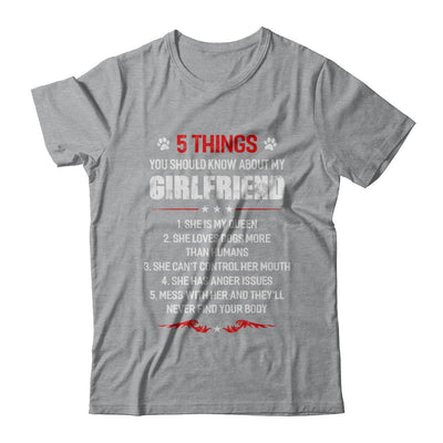 5 Things You Should Know About My Girlfriend Dogs Boyfriend-T-Shirt & Hoodie-Classic T-Shirt-Sport Grey