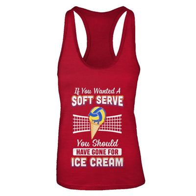 If You Wanted A Soft Serve Funny Volleyball-T-Shirt & Tank Top-Women's Ideal Racerback Tank-Red