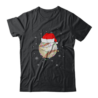 Santa Hat Baseball Christmas Gifts-T-Shirt & Sweatshirt-Classic T-Shirt-Black
