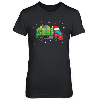 Garbage Truck Santa Hat Christmas Gifts-T-Shirt & Sweatshirt-Women's T-Shirt-Black