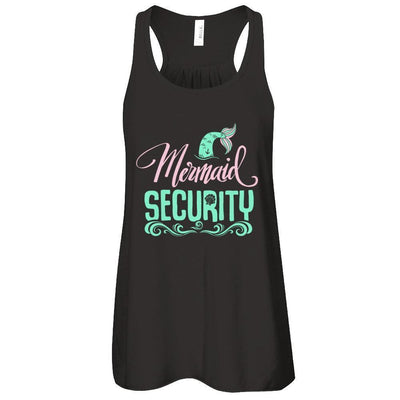 Mermaid Security-T-Shirt & Tank Top-Women's Flowy Racerback Tank-Black