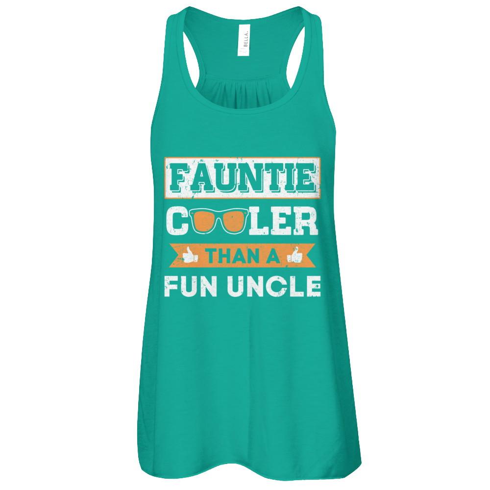 Faunt Cooler Than A Fun Uncle-T-Shirt & Tank Top-Women's Flowy Racerback Tank-Kelly