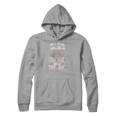 Just A Woman Who Loves Elephants And Has Tattoos-T-Shirt & Tank Top-Pullover Hoodie-Light Steel