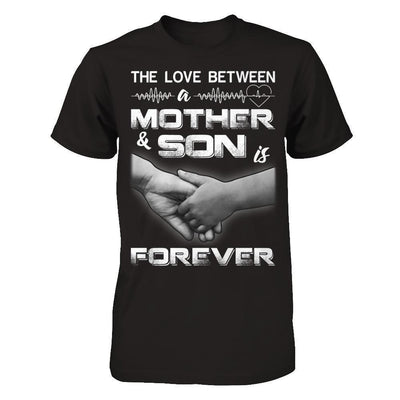 The Love Between A Mother And Son Is Forever-T-Shirt & Hoodie-Premium T-Shirt-Black