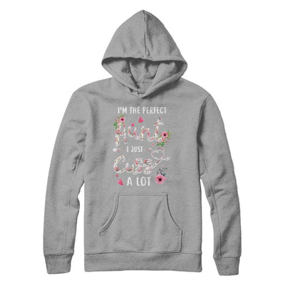I'm The Perfect Aunt I Just Cuss A Lot-T-Shirt & Hoodie-Pullover Hoodie-Light Steel