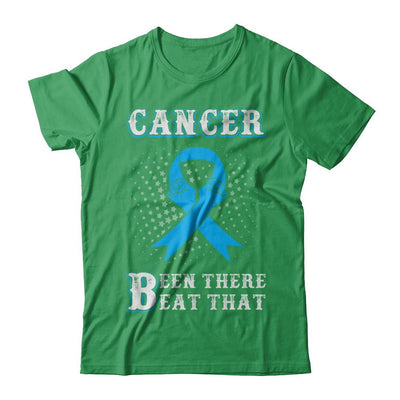 Prostate Cancer Been There Beat That Blue Awareness Ribbon-T-Shirt & Hoodie-Premium T-Shirt-Kelly Green