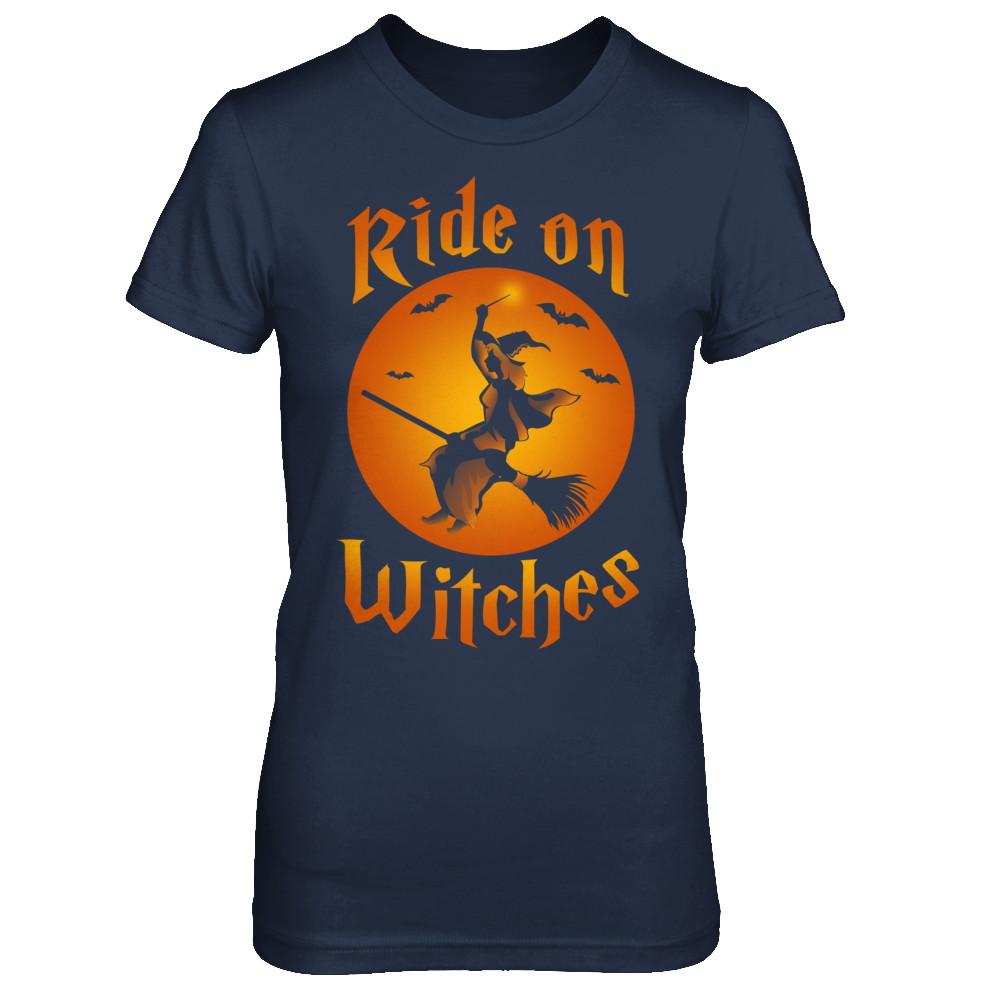 Ride On Witches-T-Shirt & Sweatshirt-Women's T-Shirt-Navy