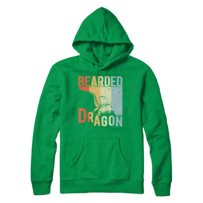 Vintage Retro Bearded Dragon-T-Shirt & Hoodie-Pullover Hoodie-Irish Green