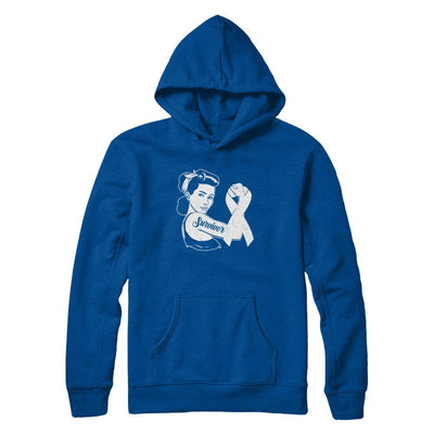 We Can Cure It Lung Cancer Clear Awareness Survivor-T-Shirt & Hoodie-Pullover Hoodie-Deep Royal