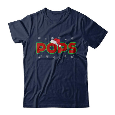 Pops Christmas Santa Ugly Sweater Gift-T-Shirt & Sweatshirt-Classic T-Shirt-Navy