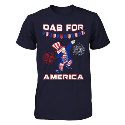 Funny Dabbing Uncle Independence Day 4Th Of July-T-Shirt & Hoodie-Premium T-Shirt-Midnight Navy