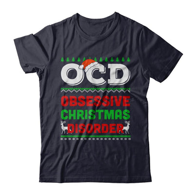 OCD Obsessive Christmas Disorder Xmas Gift-T-Shirt & Sweatshirt-Premium T-Shirt-Midnight Navy