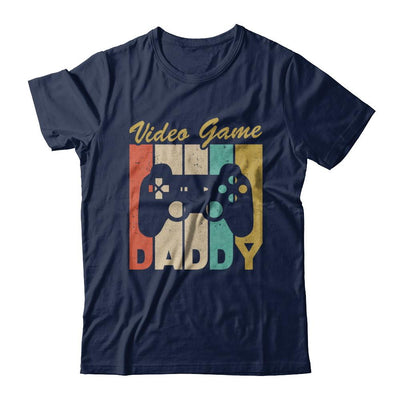 Retro Vintage Daddy Video Games Gaming Dad Fathers Day Gift-T-Shirt & Hoodie-Classic T-Shirt-Navy
