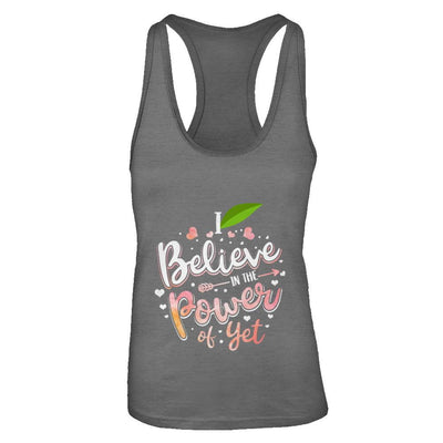 I Believe In The Power Of Yet-T-Shirt & Tank Top-Women's Ideal Racerback Tank-Dark Grey