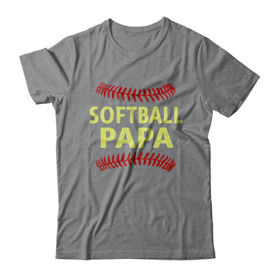 Softball Papa-T-Shirt & Hoodie-