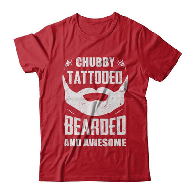 Chubby Tattooed Bearded And Awesome Tattoos-T-Shirt & Hoodie-Classic T-Shirt-Red