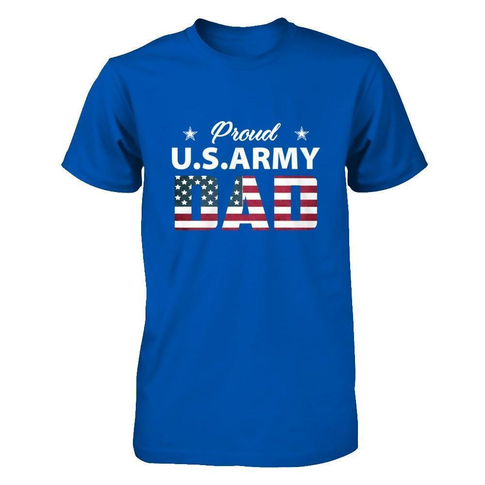 Proud Us Army Dad-T-Shirt & Hoodie-Premium T-Shirt-Royal
