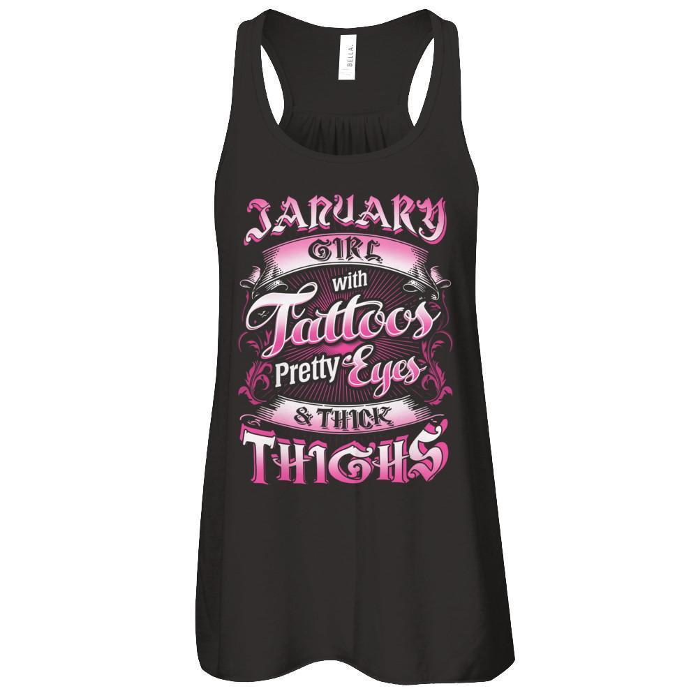 January Girl With Tattoos Pretty Eyes Thick Thighs