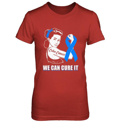 Colon Cancer Awareness Survivor We Can Cure It-T-Shirt & Hoodie-Women's T-Shirt-Red