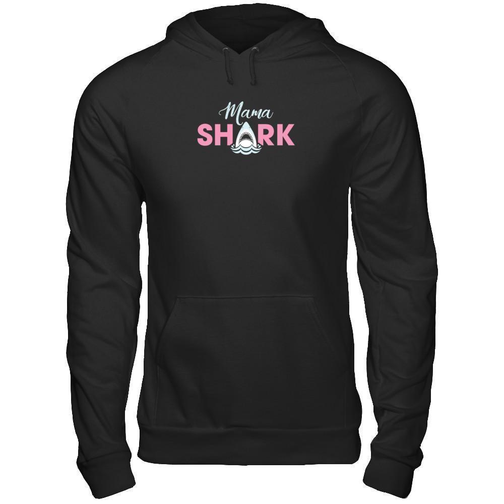 Mama Shark Lovers Best Mom-T-Shirt & Tank Top-Pullover Hoodie-Black