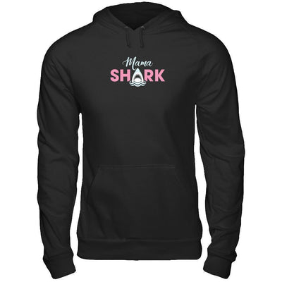 Mama Shark Lovers Best Mom-T-Shirt & Tank Top-Pullover Hoodie-Black