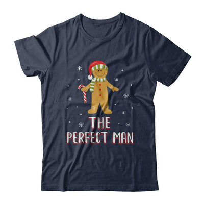 The Perfect Man Gingerbread Funny Pajama Christmas-T-Shirt & Sweatshirt-Classic T-Shirt-Navy
