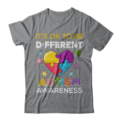 It's Ok To Be Different Autism Awareness Gift 2018-T-Shirt & Hoodie-Classic T-Shirt-Sport Grey