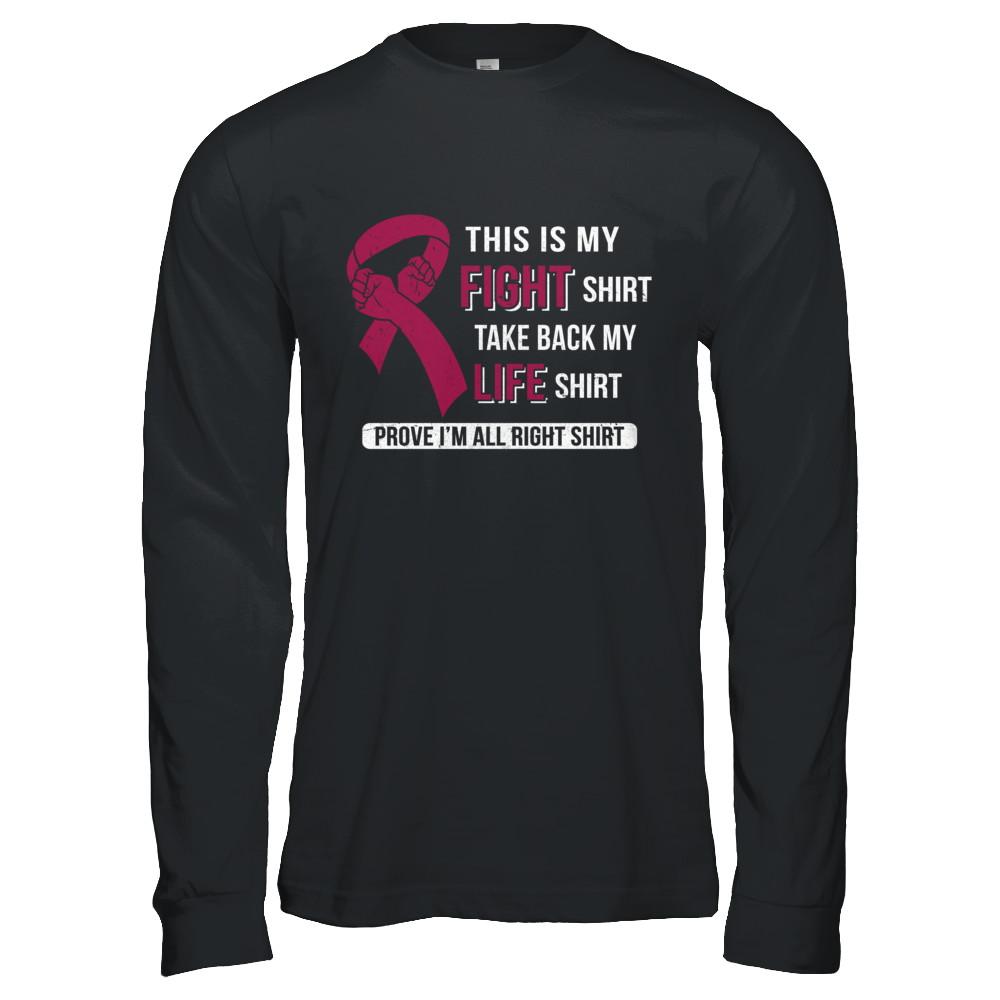 This Is My Fight Multiple Myeloma Awareness-T-Shirt & Hoodie-Long Sleeve T-Shirt-Black