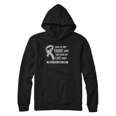 This Is My Fight Brain Cancer Diabetes Awareness-T-Shirt & Hoodie-Pullover Hoodie-Black