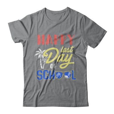 Happy Last Day Of School Students Teachers Graduated-T-Shirt & Hoodie-Classic T-Shirt-Sport Grey