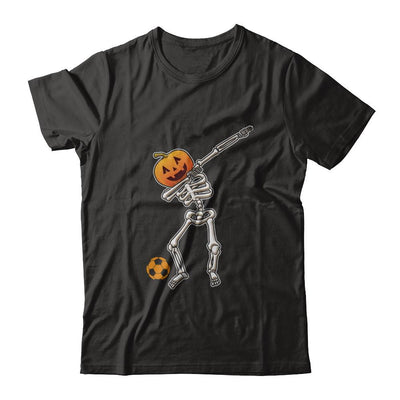 Halloween Dabbing Skeleton Soccer-T-Shirt & Hoodie-Premium T-Shirt-Black