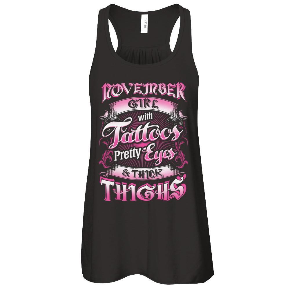 November Girl With Tattoos Pretty Eyes Thick Thighs
