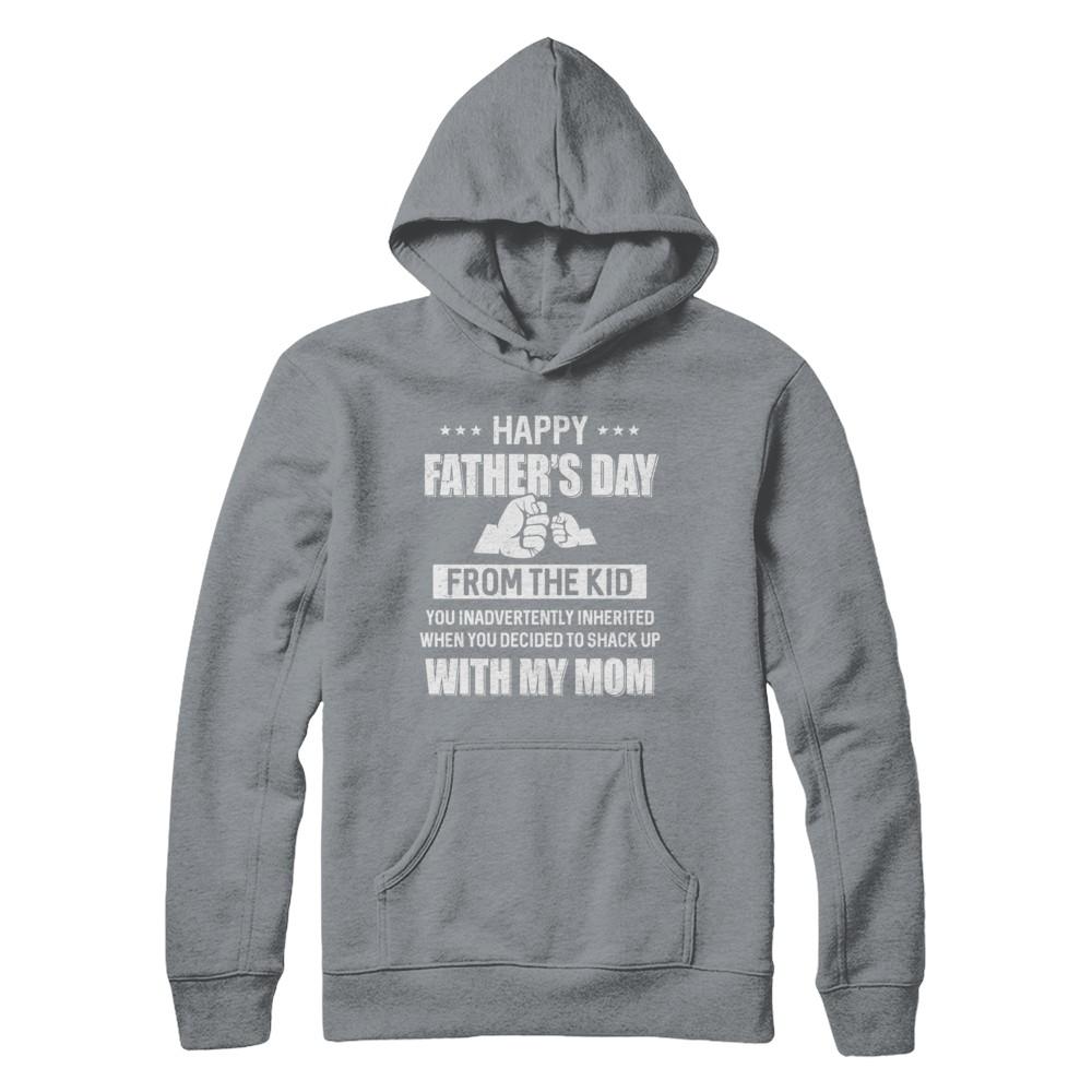 Happy Father's Day From The Kid You Inadvertently Daddy-T-Shirt & Hoodie-Pullover Hoodie-Light Steel