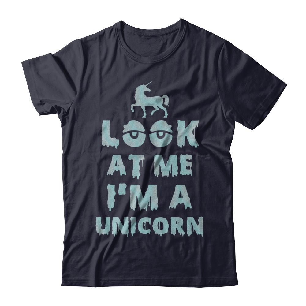 Look At Me I'm A Unicorn Halloween Costume-T-Shirt & Hoodie-Premium T-Shirt-Midnight Navy