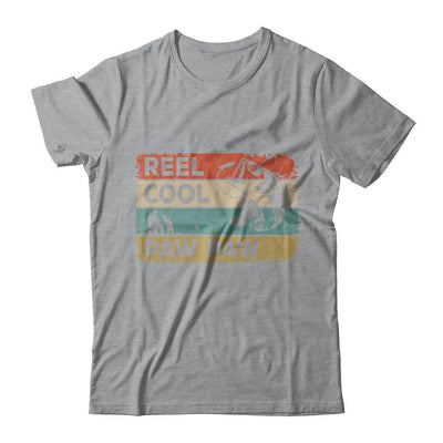 Vintage Reel Cool Paw Paw Fish Fishing Fathers Day-T-Shirt & Hoodie-Classic T-Shirt-Sport Grey