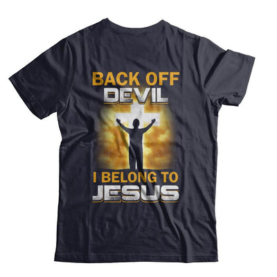 Back Off Devil I Belong To Jesus Christian-T-Shirt & Hoodie-Premium T-Shirt-Midnight Navy