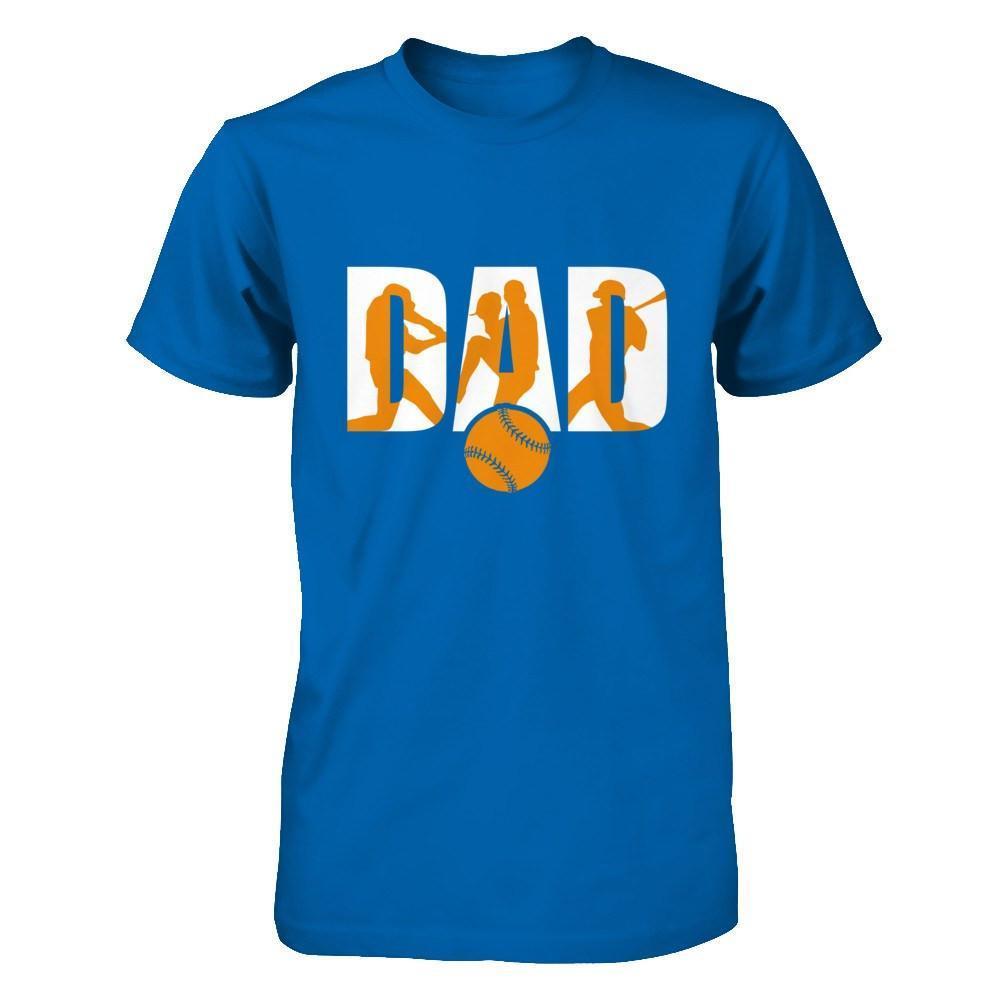 Softball Dad Father's Day-T-Shirt & Hoodie-Classic T-Shirt-Royal