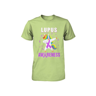 Inspirational Lupus Awareness Unicorn Support Youth-Youth Shirt-Toddler T-Shirt-Key Lime