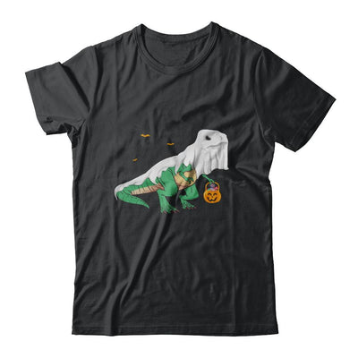 Halloween T Rex Dinosaur Ghost Trick Or Treat-T-Shirt & Hoodie-Classic T-Shirt-Black