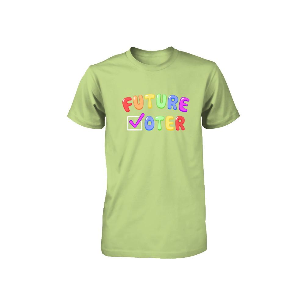 Voting Kids Vote Future Voter Rainbow Youth-Youth Shirt-Toddler T-Shirt-Key Lime