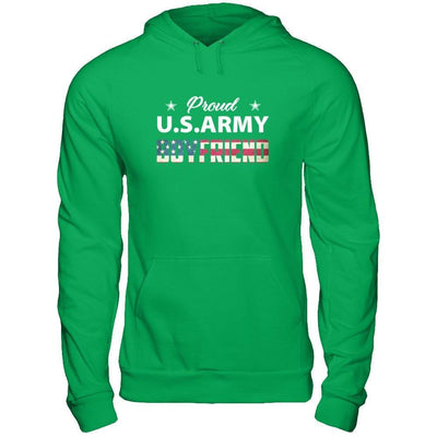 Proud Us Army Boyfriend-T-Shirt & Hoodie-Pullover Hoodie-Irish Green