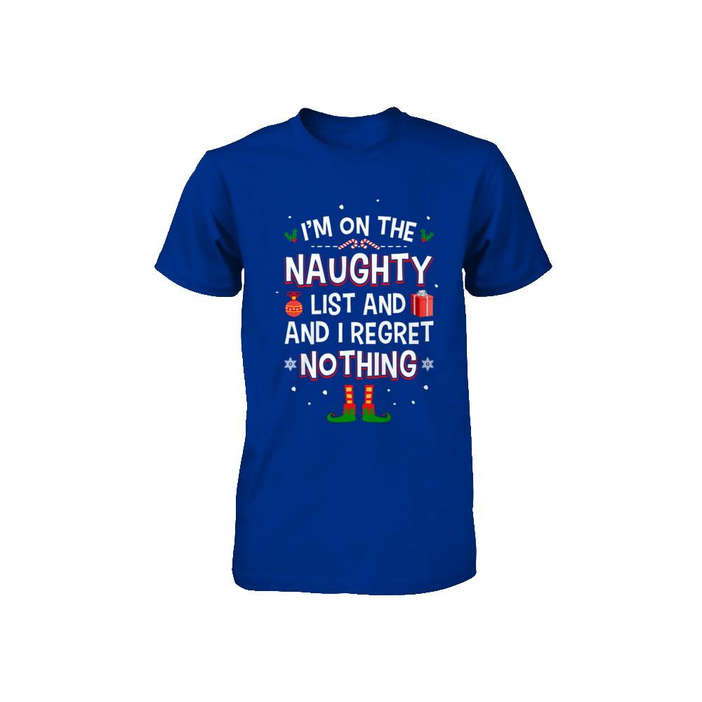 I'm On The Naughty List Funny Christmas Youth-Youth Shirt-